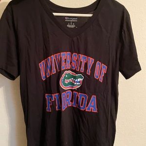 Champion Black V Neck Womens UF Tshirt
